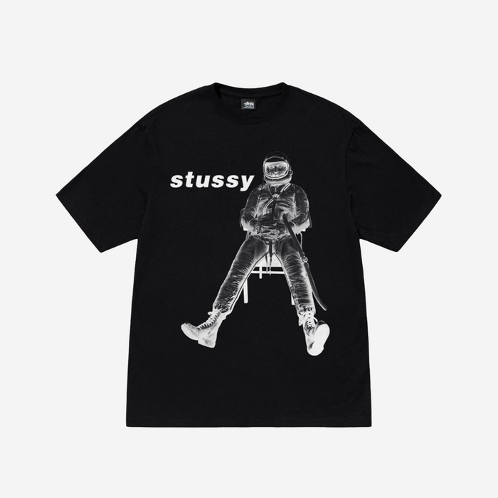 STUSSY ASTRONAUT TEE BLACK