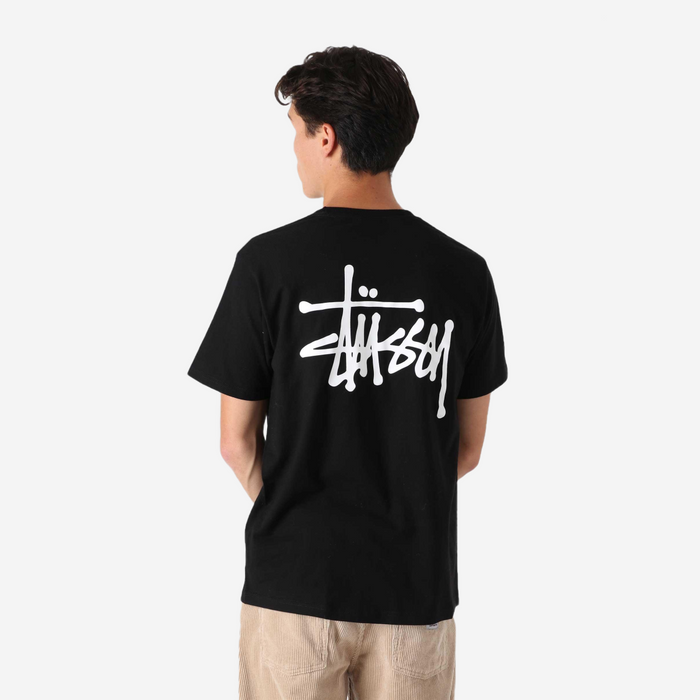 STUSSY BASIC TEE BLACK