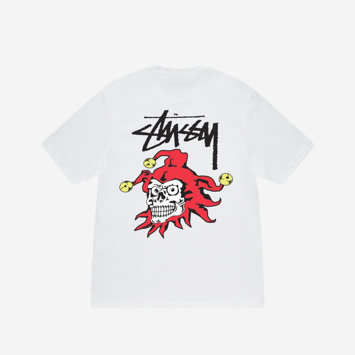 STUSSY JOKER TEE WHITE