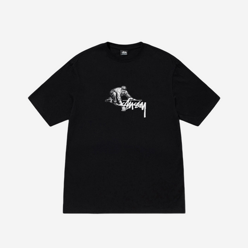 STUSSY WORKER T-SHIRT BLACK