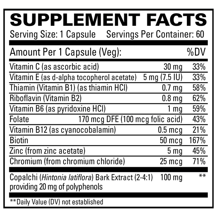 Sucontral D by EuroMedica Ingredients Label
