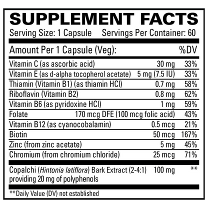 Sucontral D by EuroMedica Ingredients Label