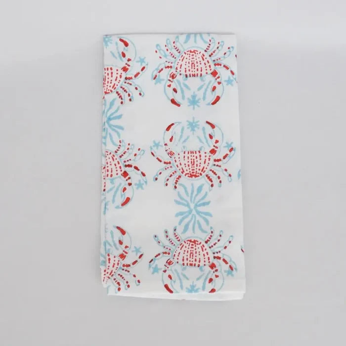 Summer Block Printed Tea Towels- Assorted Styles