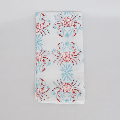 Summer Block Printed Tea Towels- Assorted Styles