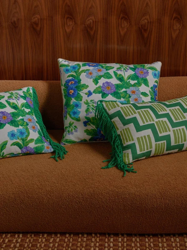 SUMMER PATCH BLUE CUSHION in 50cm from Bonnie and Neil