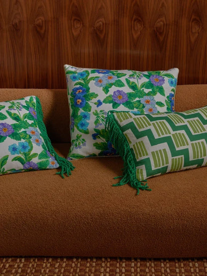SUMMER PATCH BLUE CUSHION in 50cm from Bonnie and Neil