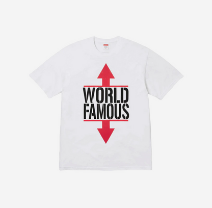 SUPREME WORLD FAMOUS TEE WHITE