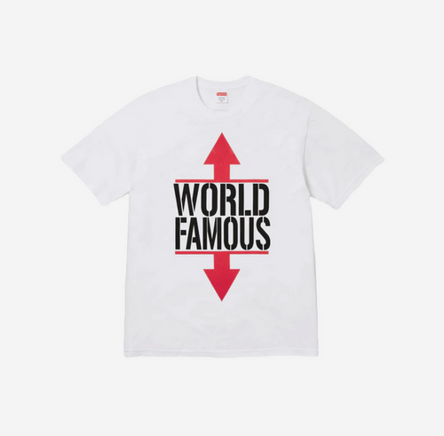 SUPREME WORLD FAMOUS TEE WHITE