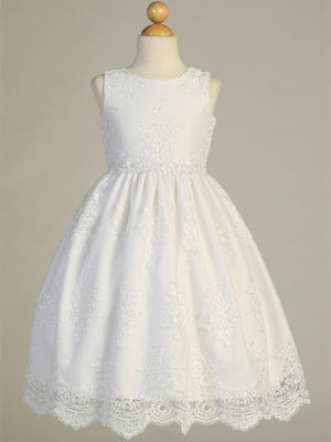 Swea Pea & Lilly Corded Embroidery Lace on Tulle Dress