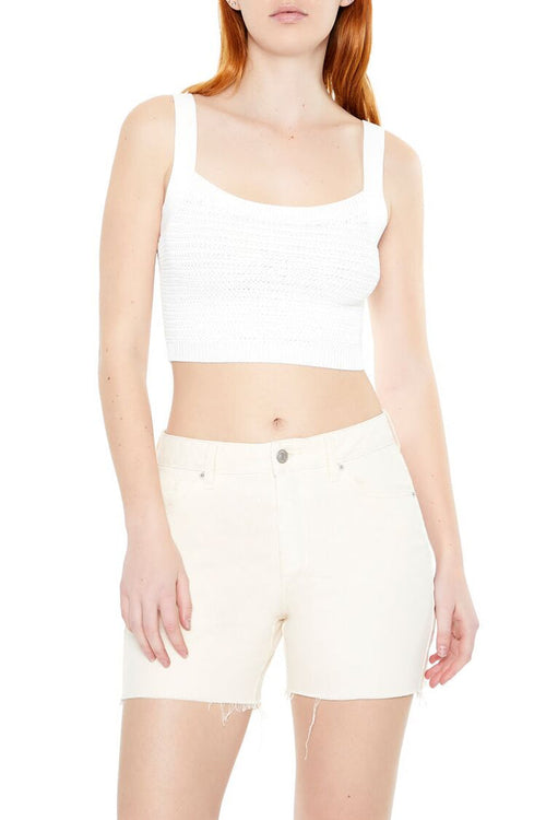 Sweater-Knit Crop Top