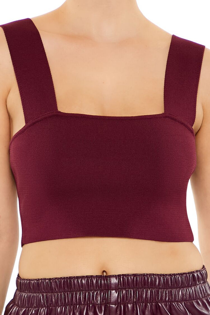 Sweater-Knit Crop Top
