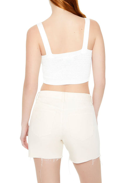 Sweater-Knit Crop Top