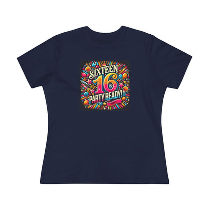 Sweet 16 & Party Ready - Women's Softstyle Tee - Personalizable - Whippie's