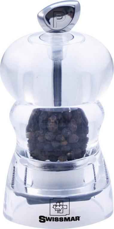Swissmar - Classic Alice 4" Acrylic Pepper Mill (10cm) - SM300180 - DISCONTINUED