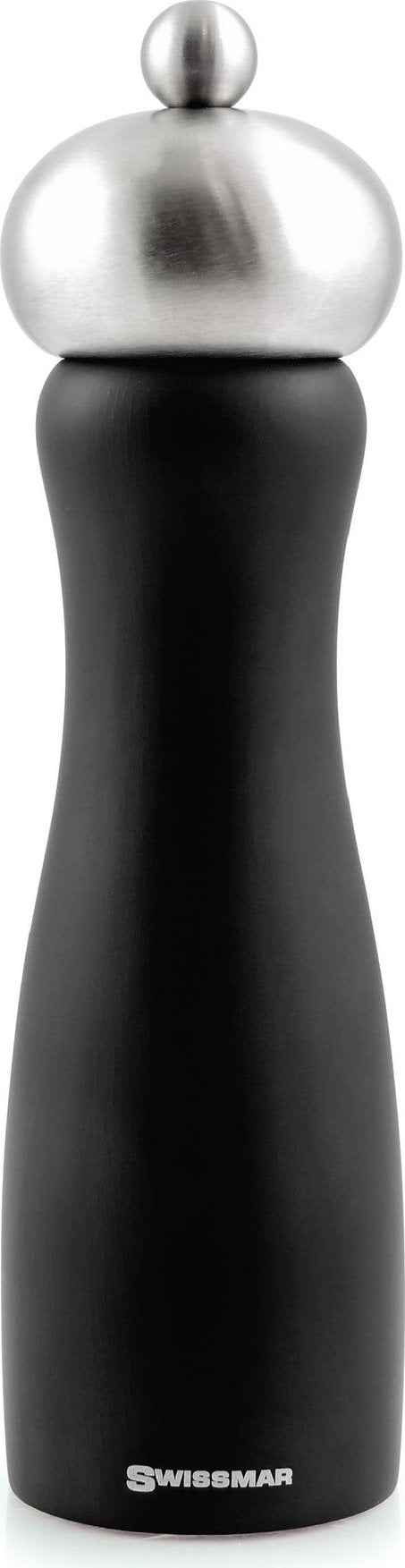 Swissmar - Classic Belle 8" Black Matte Pepper Mill with Stainless Steel Top - SMP2001MB - DISCONTINUED