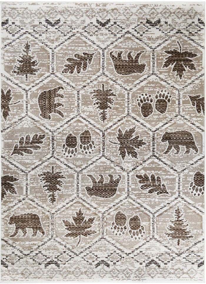 Tacoma Camp Creek Brown Area Rug