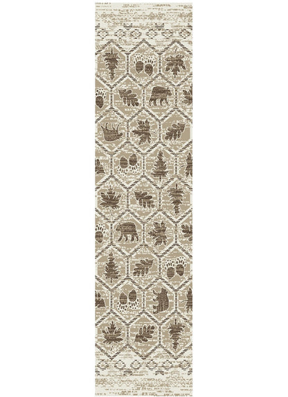 Tacoma Camp Creek Brown Area Rug