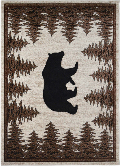 Tacoma Tranquil Bear Multi Area Rug