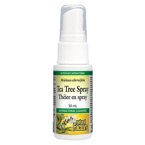 Spray Bottle of Natural Factors Tea Tree Spray 30 Milliliters