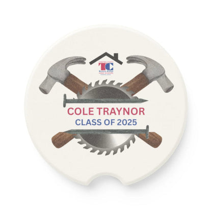 Technical HS Graduation Car Coaster - Personalizable - Whippie's