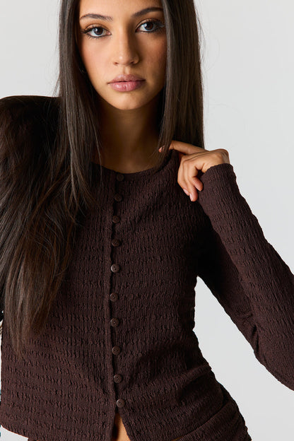 Textured Cardigan