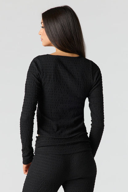 Textured Cardigan