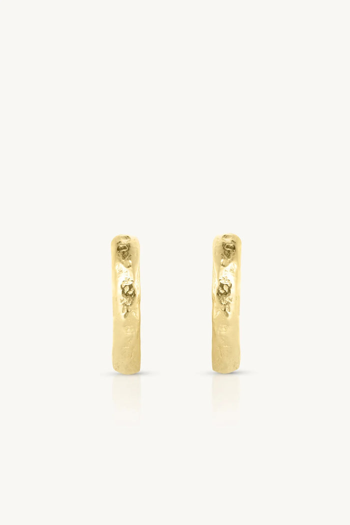 TEXTURED GOLD HUGGIES in Small by ToniMay