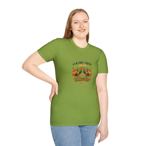 Thanksgiving Cousin Crew - Cheers to the Crew! 🦃🥂🍁 Unisex T-Shirt - Whippie's