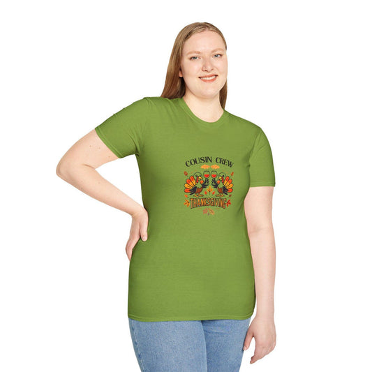 Thanksgiving Cousin Crew - Cheers to the Crew! 🦃🥂🍁 Unisex T-Shirt - Whippie's