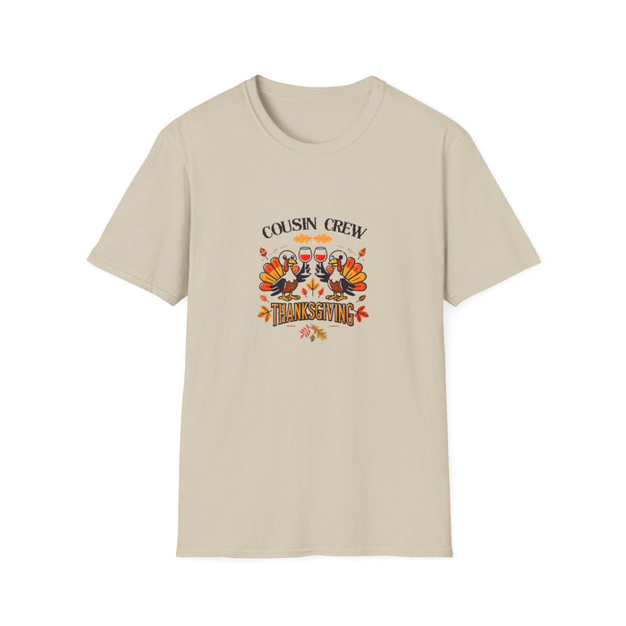 Thanksgiving Cousin Crew - Cheers to the Crew! 🦃🥂🍁 Unisex T-Shirt - Whippie's
