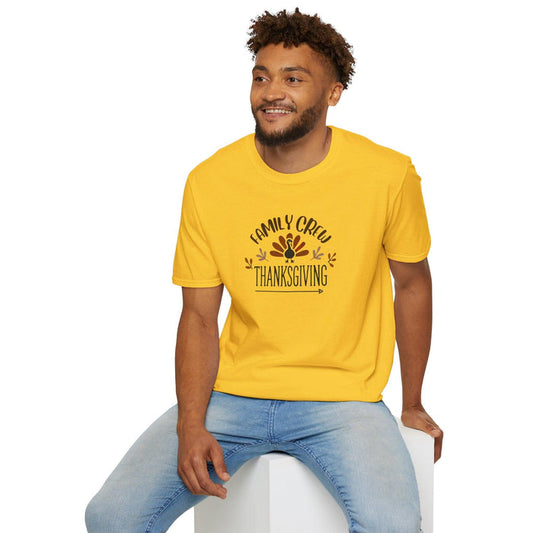 Thanksgiving Family Crew - Gobble 'Til You Wobble with Your Favorite Crew! 🦃🍁 Unisex T-Shirt - Whippie's