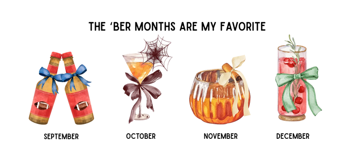 The 'Ber Months Are My Favorite - Cocktail V-Neck Tee