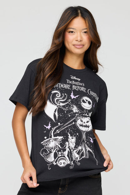 The Nightmare Before Christmas Graphic Boyfriend T-Shirt
