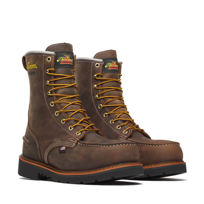 Thorogood 8 Moc Steel Toe Waterproof Heeled Work Boot #804-3898