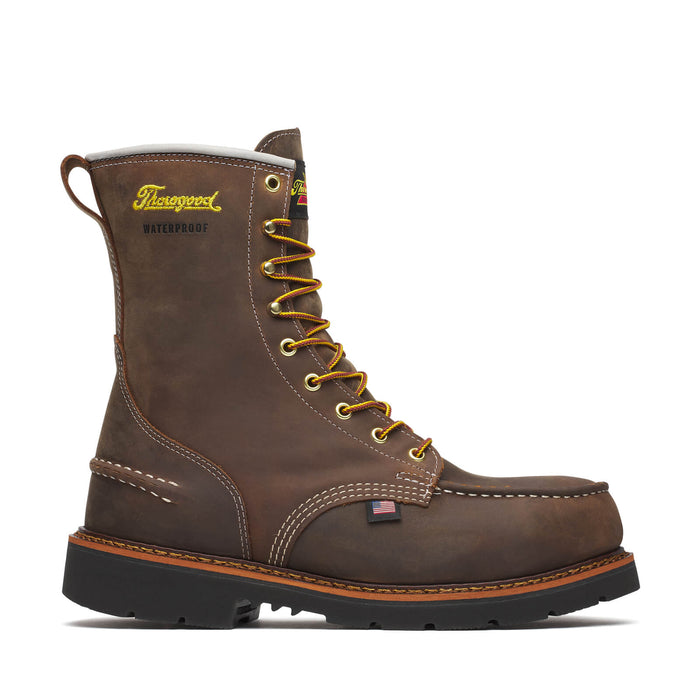 Thorogood 8 Moc Steel Toe Waterproof Heeled Work Boot #804-3898