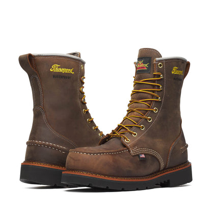 Thorogood 8 Moc Steel Toe Waterproof Heeled Work Boot #804-3898