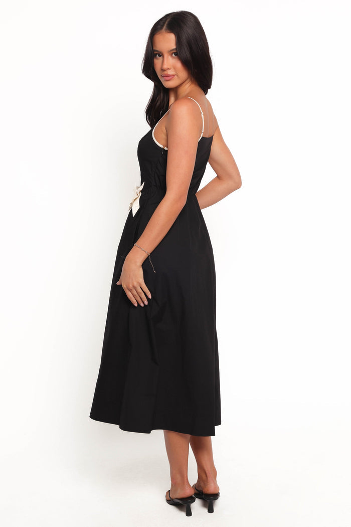 Petal and Pup USA DRESSES Tia Midi Dress - Black (Hold for Rack)