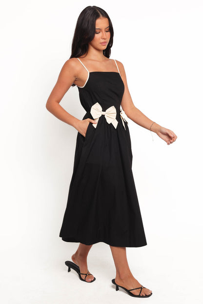 Petal and Pup USA DRESSES Tia Midi Dress - Black (Hold for Rack)