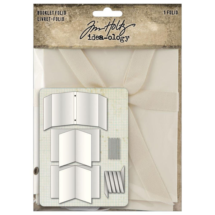 Tim Holtz - Idea-ology - Booklet Folio - 3.9"X5.4". Immerse yourself in the art of storytelling and nostalgia with the Tim Holtz Booklet Folio. Where every page you create tells a story, and unveils a cherished moment. Available at Embellish Away located in Bowmanville Ontario Canada.