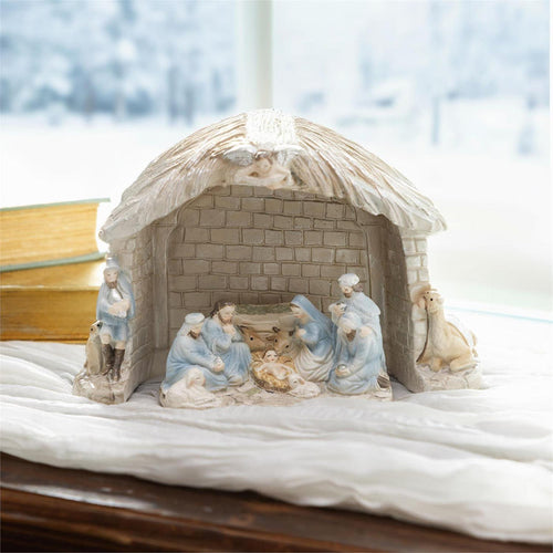 Timeless Nativity Family And Crèche
