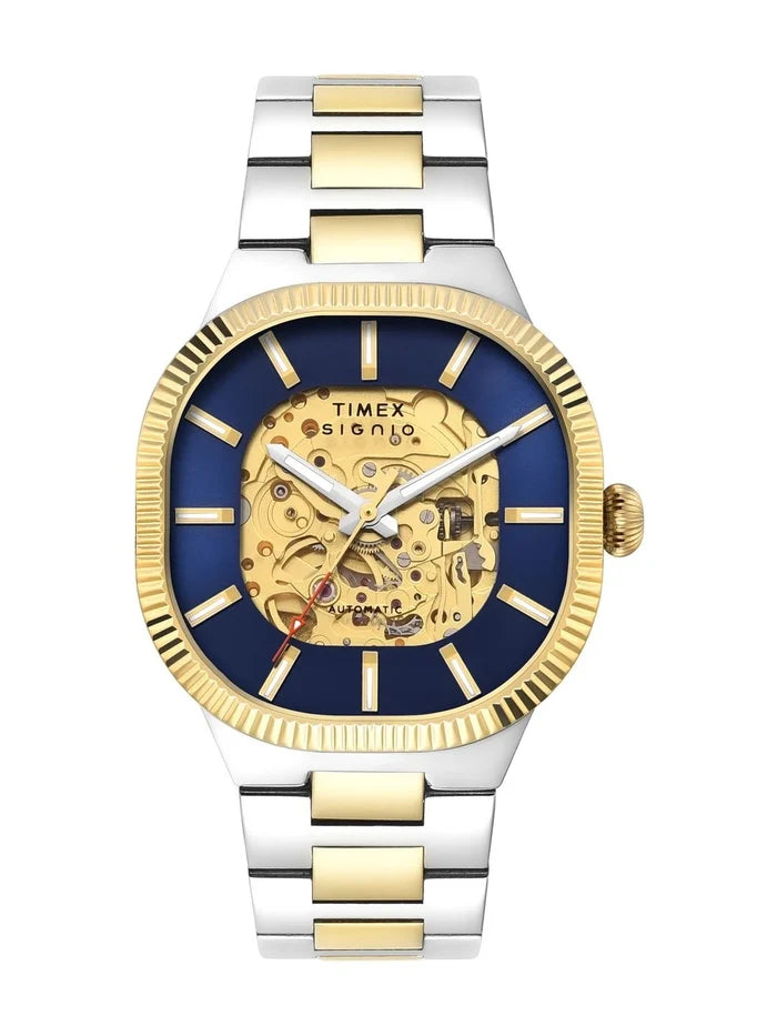 Timex Skeleton Dial & Bracelet Style Strap Analogue Automatic Motion Powered Watch - TWEG24700