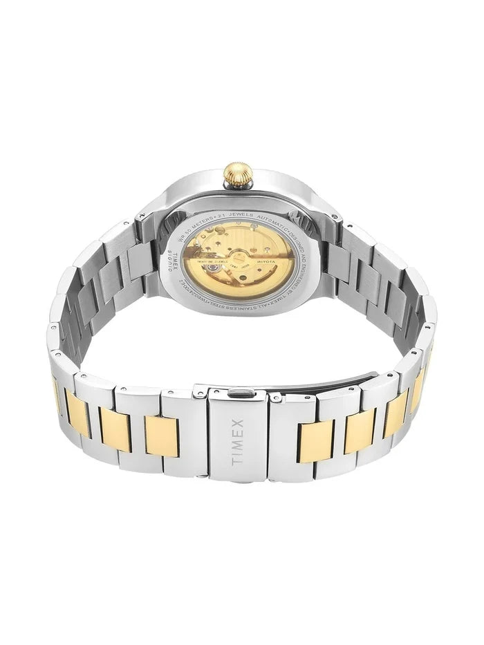 Timex Skeleton Dial & Bracelet Style Strap Analogue Automatic Motion Powered Watch - TWEG24700