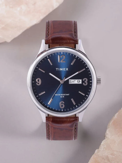 Timex Trendline Round 43mm Blue Dial Analog Watch - TWEG18400