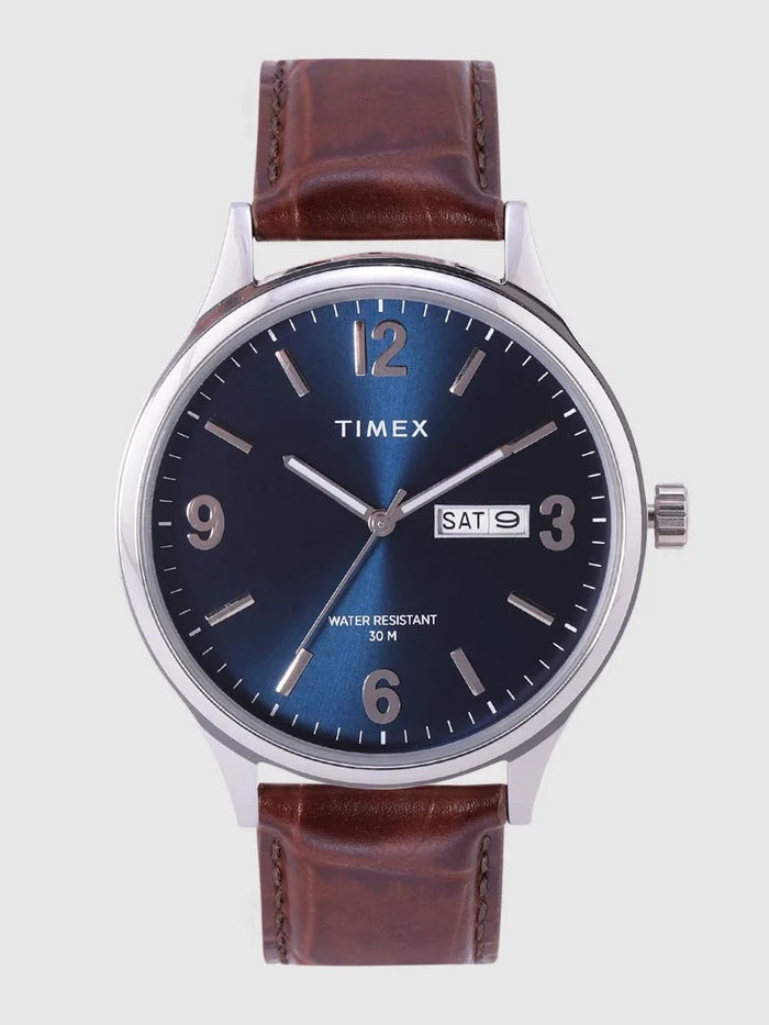Timex Trendline Round 43mm Blue Dial Analog Watch - TWEG18400