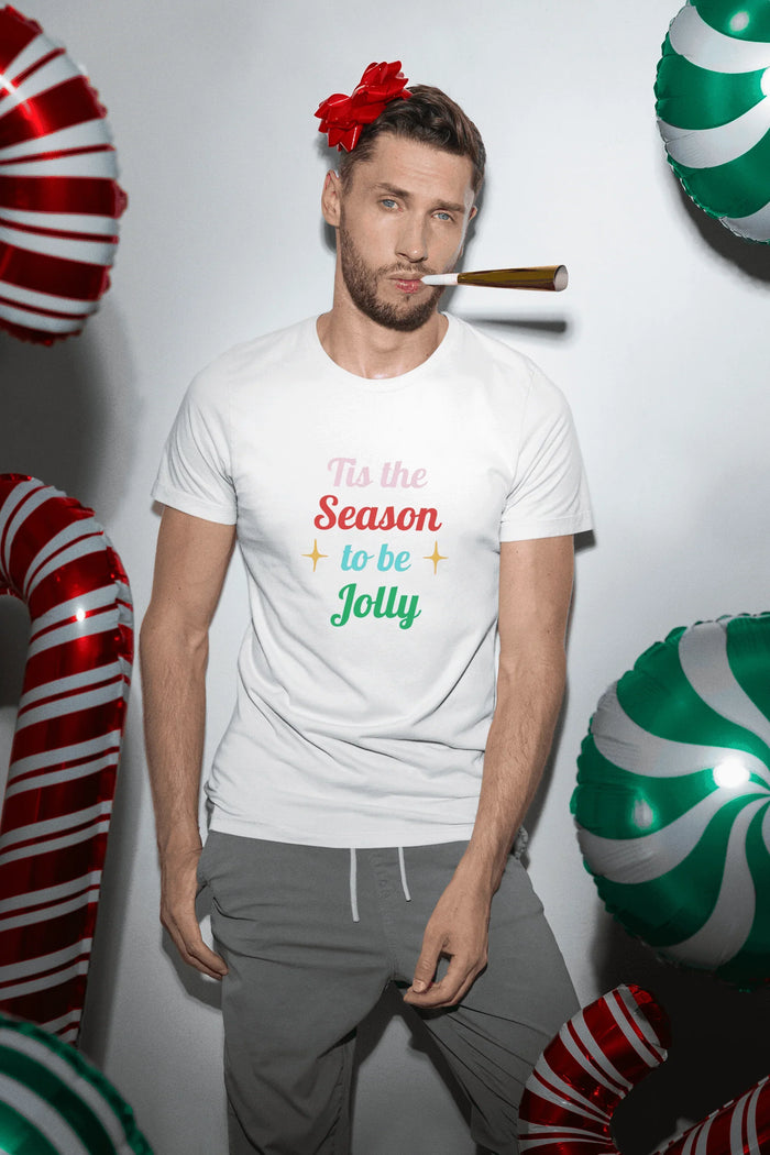 Tis the Season to Be Jolly' 🎶: Celebrate the Holidays in Style! 🎄🎉 - Unisex Softstyle T-shirt - Whippie's