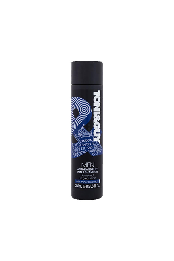 Toni & Guy Men’s Deep Clean Shampoo 250 ml – Deep Cleansing Shampoo for Men