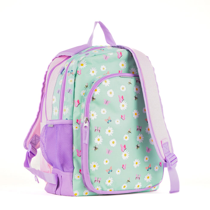 Tracker Daisies & Cotton Candy reversible Backpack - Bentley
