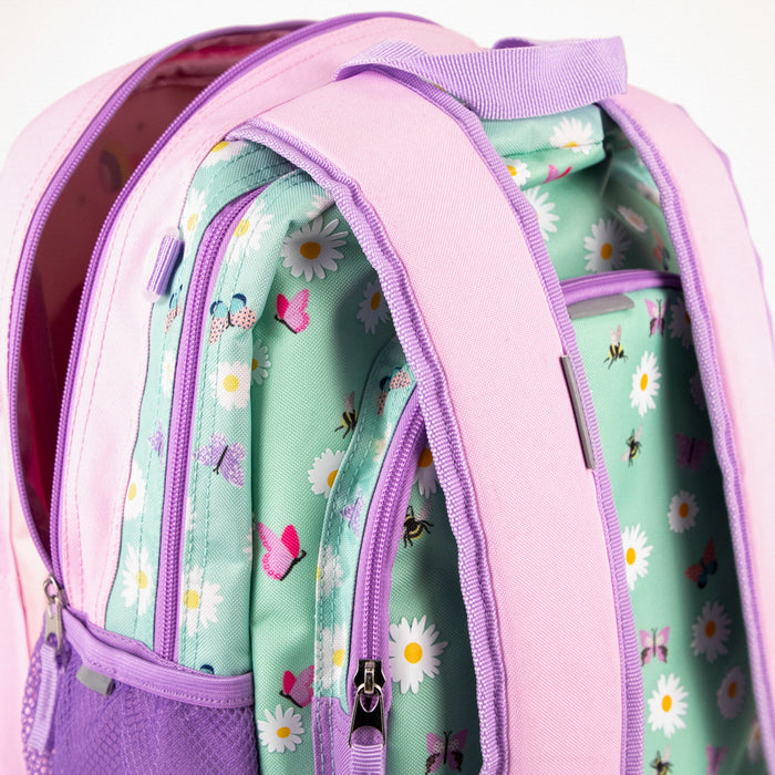 Tracker Daisies & Cotton Candy reversible Backpack - Bentley