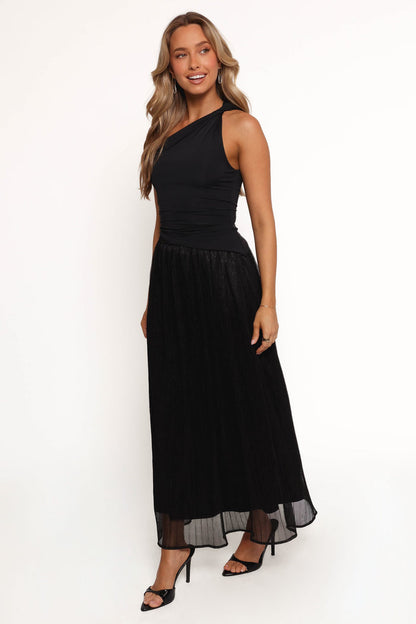 Petal and Pup USA BOTTOMS Tricia Maxi Skirt - Black