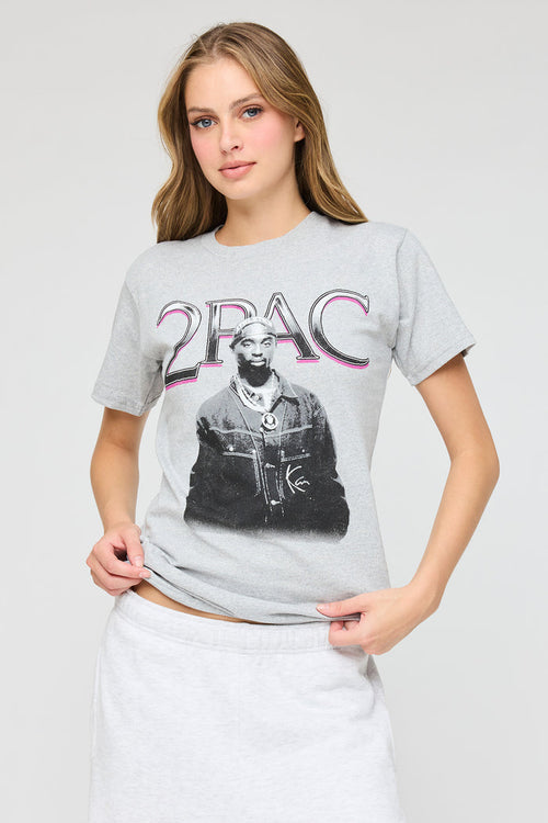 Tupac Graphic Boyfriend T-Shirt
